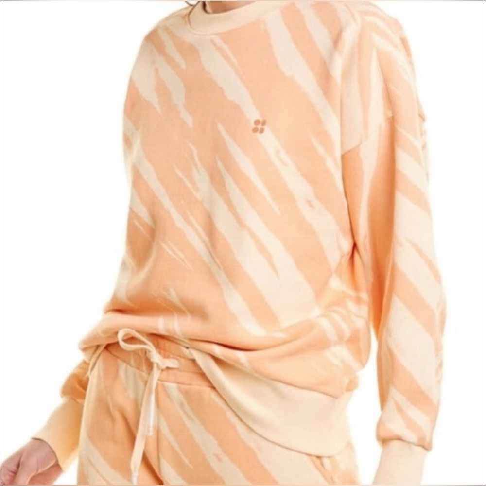 SWEATY BETTY Nectarine Printed Crewneck Sweatshirt